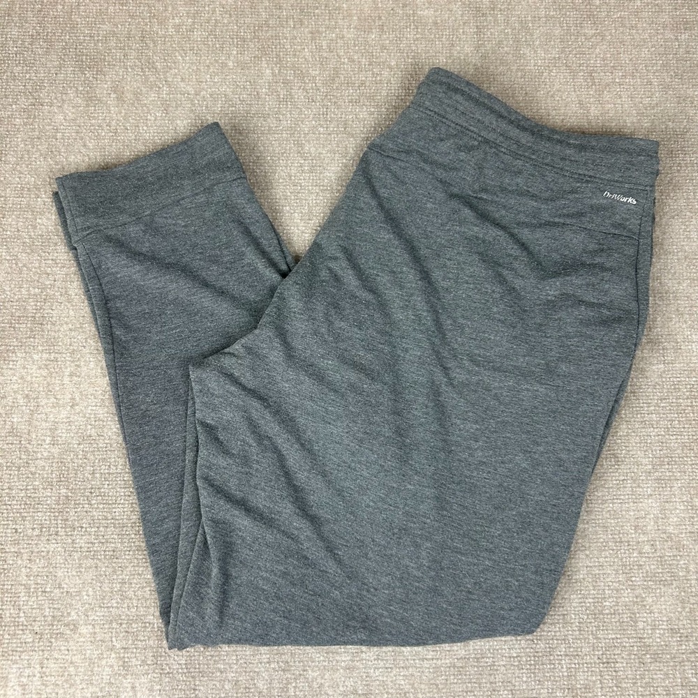Athletic Works Jogger‎ Pants Mens 2XL(44-46) Charcoal Gray Heather Drawstring